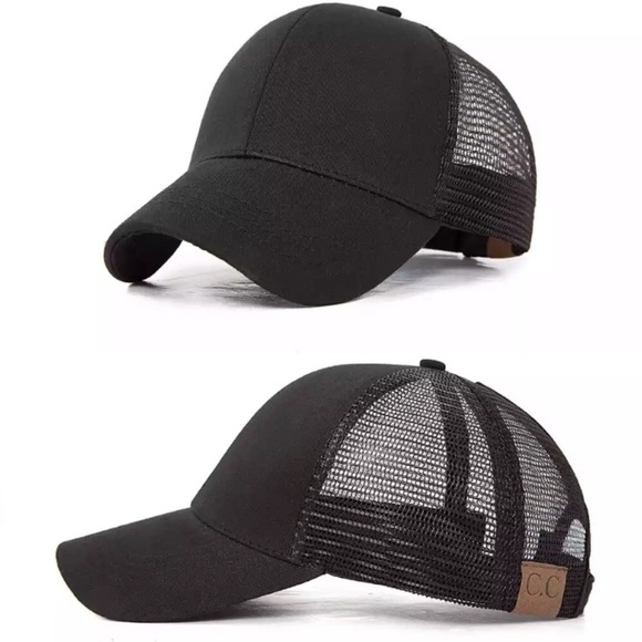 2019 High ponytail messy bun truckers mesh cap - Picture 6 of 6